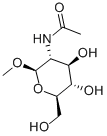 甲基 2-乙酰氨基-3,4,6-O-三乙酰基-2-脱氧-BETA-D-吡喃葡萄糖苷结构式