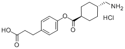 Structure of CETRAXATE, HYDROCHLORIDE