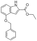 Structure of 4-BENZYLOXYINDOLE-2-CARBOXYLIC ACID ETHYL ESTER