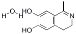 Structure of 1-METHYL-6,7-DIHYDROXY-3,4-DIHYDROISOQUINOLINE MONOHYDRATE