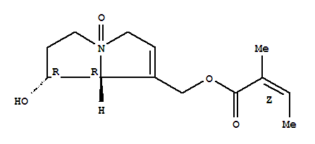 Structure of [(1R,7aR)-1-hydroxy-4-oxido-2,3,5,7a-tetrahydro-1H-pyrrolizin-7-yl]methyl (2Z)-2-methylbut-2-enoate