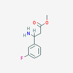Structure of Benzenepropanoic acid, b-amino-3-fluoro-, methyl ester