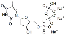 Structure of thymidine 5-(trisodium hydrogen triphosphate)