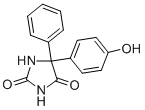 5-(4-羟基苯基)-5-苯基海因结构式