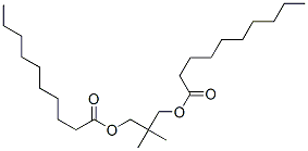 Structure of 2,2-dimethyl-1,3-propanediyl didecanoate