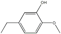 Structure of Phenol, 5-ethyl-2-methoxy-