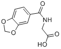 Structure of (1,3-BENZODIOXOL-5-YLCARBONYL)AMINO]ACETIC ACID