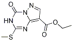 Structure of ETHYL 2-(METHYLTHIO)-4-OXO-3,4-DIHYDROPYRAZOLO[1,5-A][1,3,5]TRIAZINE-8-CARBOXYLATE