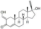17alpha-hydroxy-2-(hydroxymethylene)pregn-4-en-20-yn-3-one结构式