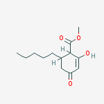 Structure of Methyl 2-hydroxy-4-oxo-6-pentylcyclohex-2-ene-1-carboxylate