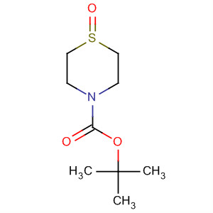 4-THIOMORPHOLINECARBOXYLIC ACID, 1,1-DIMETHYLETHYL ESTER, 1-OXIDE结构式