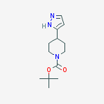 Tert-butyl 4-(1h-pyrazol-5-yl)piperidine-1-carboxylate结构式