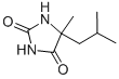 Structure of 5-METHYL-5-(2-METHYLPROPYL)HYDANTOIN