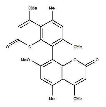 Structure of (+)-4,4,7,7-Tetramethoxy-5,5-dimethyl-8,8-bi(2H-1-benzopyran)-2,2-dione