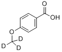 Structure of 4-METHOXY-D3-BENZOIC ACID