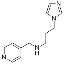 3-(1H-imidazol-1-yl)-N-(4-pyridinylmethyl)-1-propanamine结构式