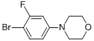 Chemical structure of 4-(4-BROMO-3-FLUOROPHENYL)MORPHOLINE