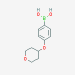 Boronic acid, [4-[(tetrahydro-2H-pyran-4-yl)oxy]phenyl]-结构式