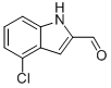 4-CHLORO-1H-INDOLE-2-CARBALDEHYDE结构式