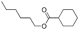 Chemical structure of hexyl cyclohexanecarboxylate