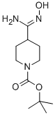 TERT-BUTYL 4-[(Z)-AMINO(HYDROXYIMINO)METHYL]PIPERIDINE-1-CARBOXYLATE结构式
