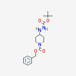 Structure of Benzyl 4-(2-(tert-butoxycarbonyl)hydrazinyl)piperidine-1-carboxylate