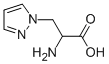 (1)-alpha-Amino-1H-pyrazole-1-propionic acid结构式