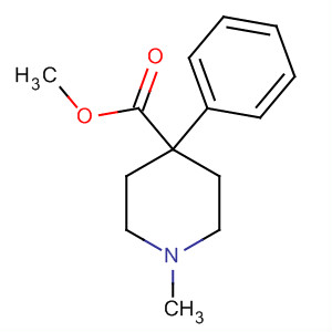 Structure of 1-Methyl-4-phenyl-4-piperidinecarboxylic acid methyl ester