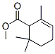 Structure of methyl 2,6,6-trimethylcyclohex-2-ene-1-carboxylate