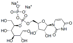Structure of Uridine 5-diphosphoglucose disodium salt