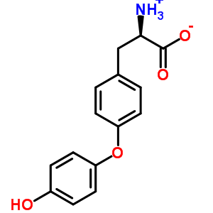 Structure of (2R)-2-ammonio-3-[4-(4-hydroxyphenoxy)phenyl]propanoate