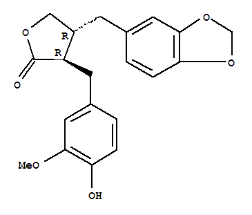 Structure of pluviatolide