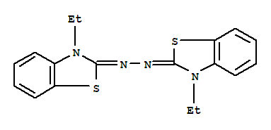 Structure of (2Z)-3-ethyl-2-[(2E)-(3-ethyl-1,3-benzothiazol-2(3H)-ylidene)hydrazono]-2,3-dihydro-1,3-benzothiazole