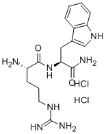 Structure of H-ARG-TRP-NH2 2 HCL