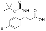 Structure of (R,S)-Boc-3-amino-3-(4-bromophenyl)-propionic acid