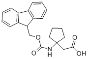 Structure of CYCLOPENTANEACETIC ACID 1-[[(9H-FLUOREN-9-YLMETHOXY)CARBONYL]AMINO]-