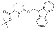 N-FMOC-3-IODO-L-ALANINE TERT-BUTYL ESTER结构式