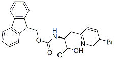 (S)-2-(((9H-FLUOREN-9-YL)METHOXY)CARBONYLAMINO)-3-(5-BROMOPYRIDIN-2-YL)PROPANOIC ACID结构式