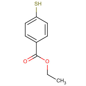Structure of Benzoic acid, 4-mercapto-, ethyl ester