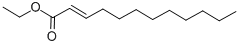 Structure of 2-Dodecenoic acid, ethyl ester, (2E)-