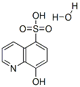 Structure of 8-HYDROXYQUINOLINE-5-SULFONIC ACID MONOHYDRATE