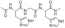 Structure of AC-HIS-GLY-HIS-NHME