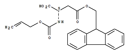 Structure of FMOC-ASP(OALL)-OH
