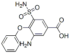 3-氨基-5-(氨基磺酰基)-4-苯氧基苯甲酸结构式