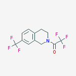 Structure of 2,2,2-Trifluoro-1-(7-trifluoromethyl-3,4-dihydro-1H-isoquinolin-2-yl)ethanone