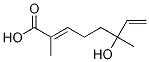 6-羟基-2,6-二甲基-2,7-辛二烯酸结构式