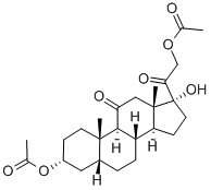 Structure of 3alpha,17,21-trihydroxy-5beta-pregnane-11,20-dione 3,21-di(acetate)