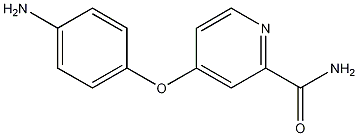 4-(2-carbamoyl-pyridin-4-yloxy)aniline结构式