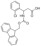 Structure of FMOC-DL-3-(2-CHLOROPHENYL)-3-AMINO-PROPIONIC ACID