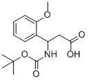 N-BOC-3-氨基-3-(2-甲氧基苯基)丙酸结构式